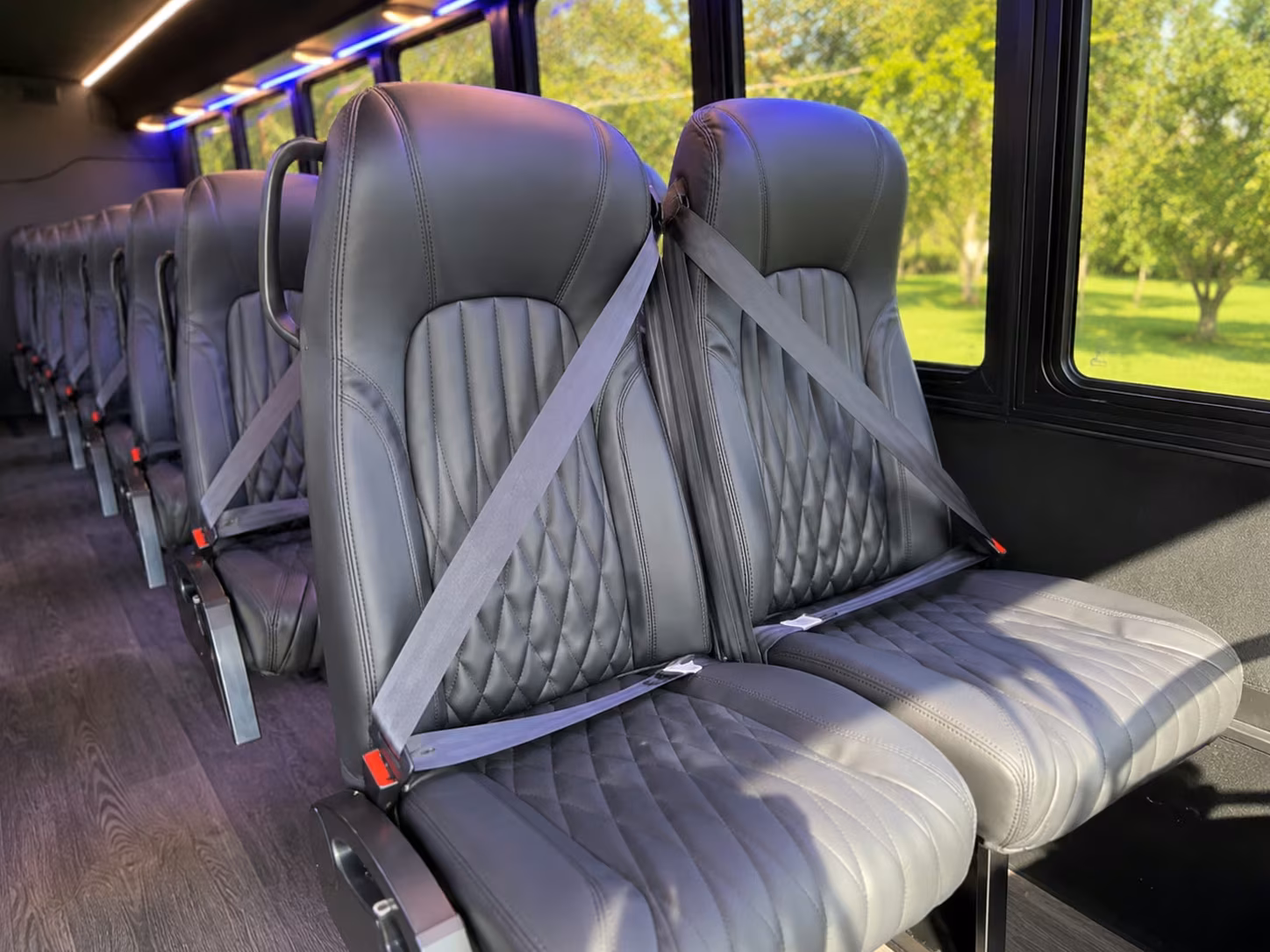 18 passenger minibus inside