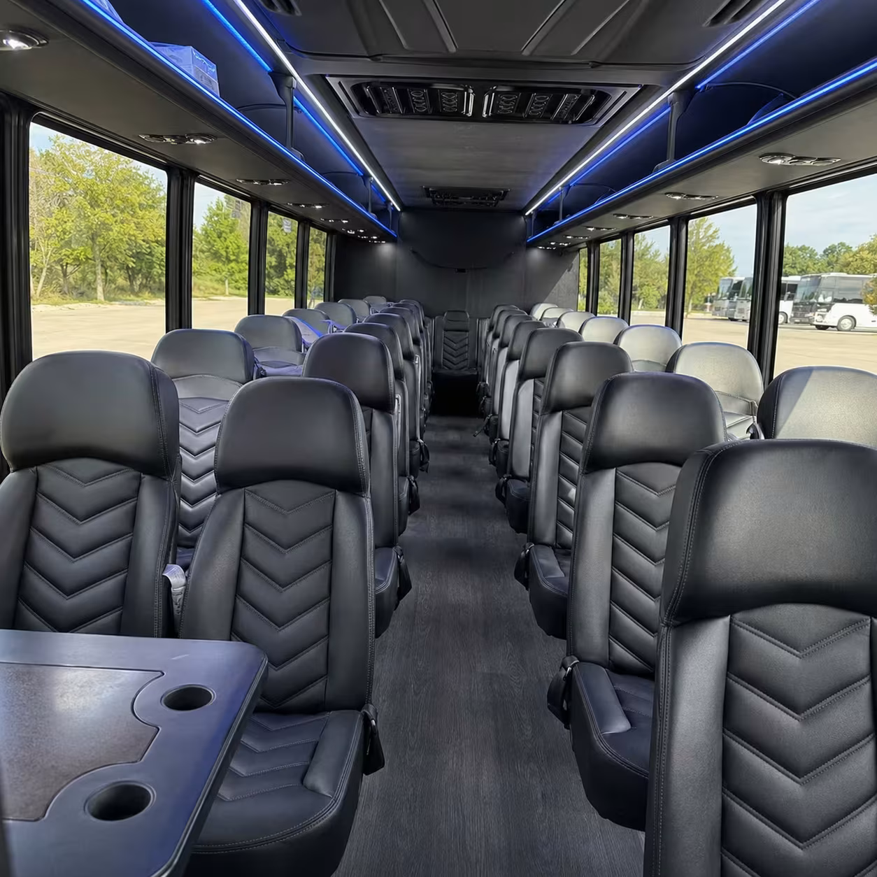 28 passenger minibus inside