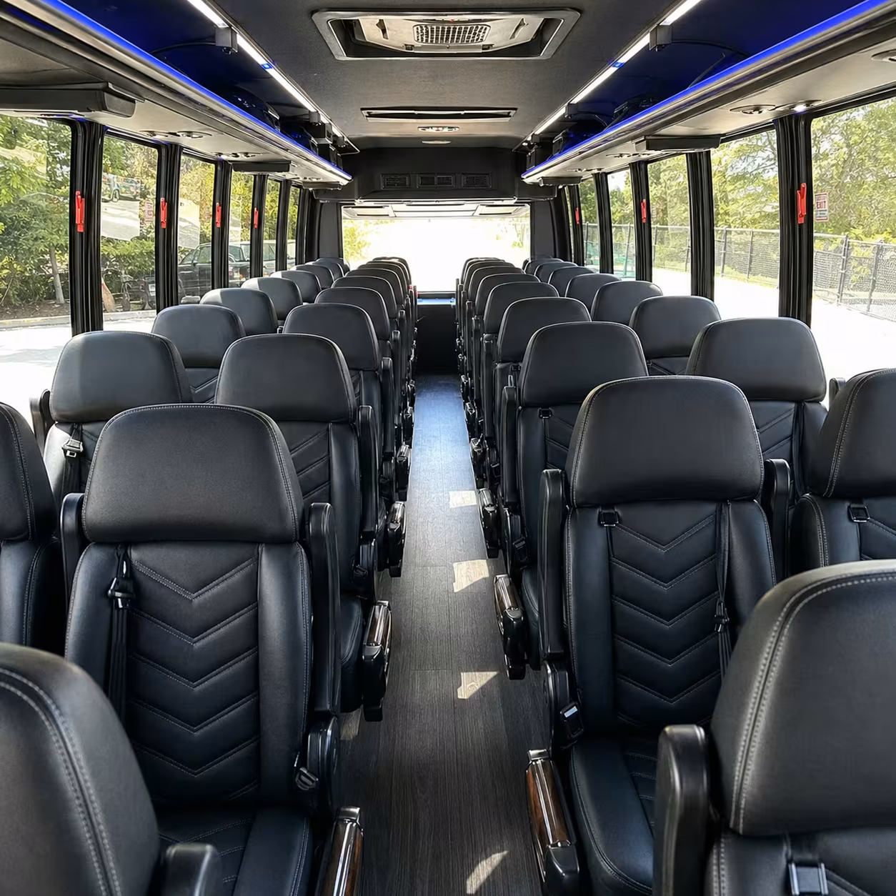 28 passenger minibus interior