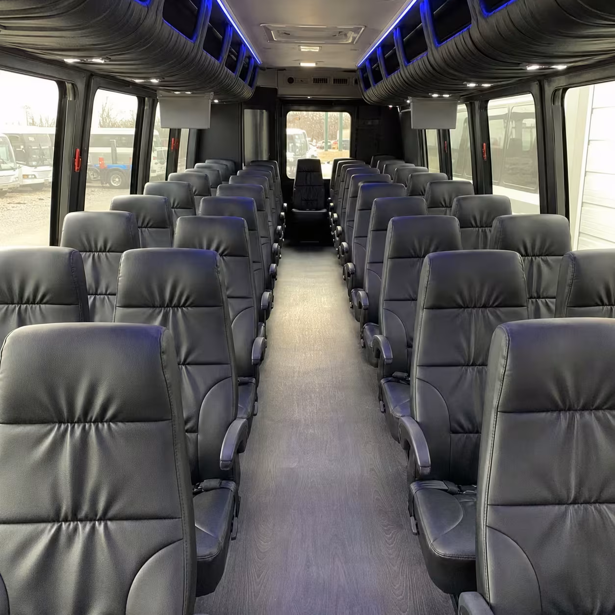 30 passenger minibus inside