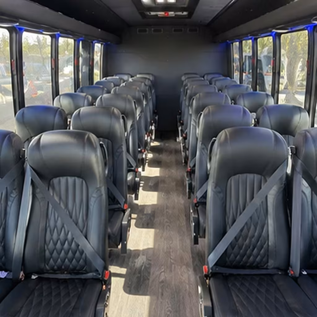 35 passenger minibus interior